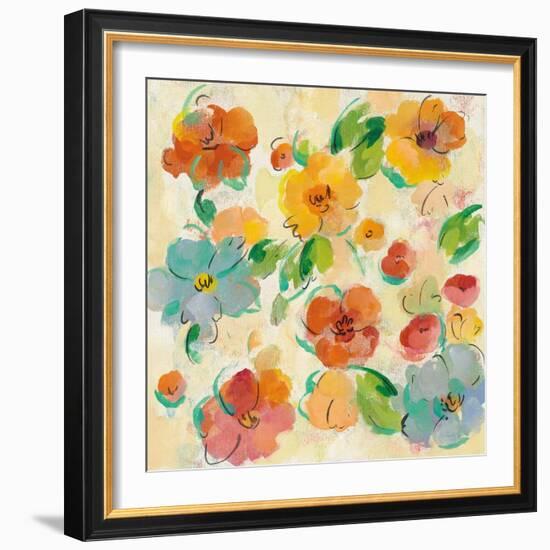 Playful Floral Trio III-Silvia Vassileva-Framed Art Print