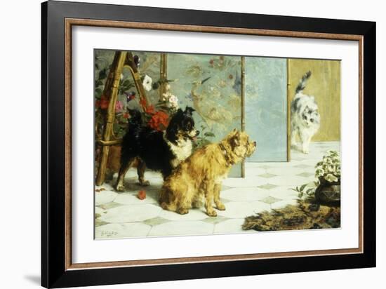 Playful Friends-Charles Van Den Eycken-Framed Giclee Print