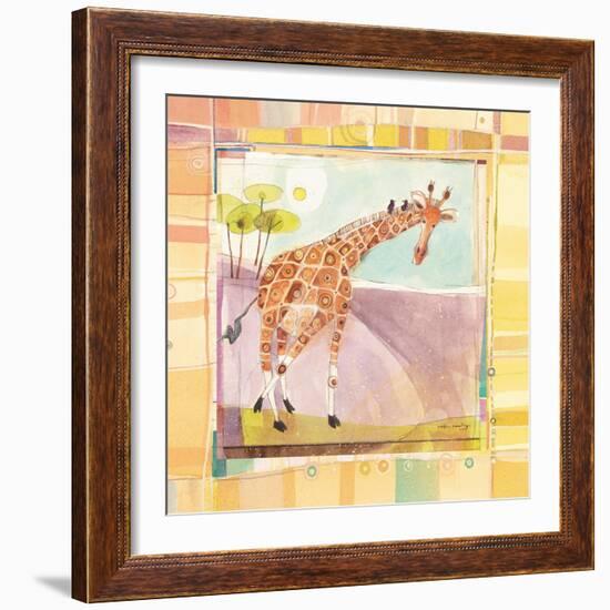 Playful Giraffe-Robbin Rawlings-Framed Art Print