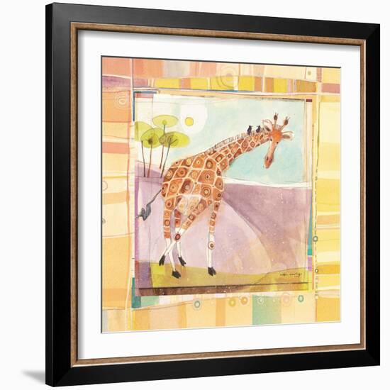 Playful Giraffe-Robbin Rawlings-Framed Art Print