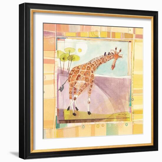 Playful Giraffe-Robbin Rawlings-Framed Art Print