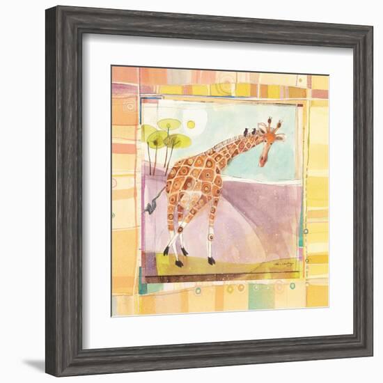 Playful Giraffe-Robbin Rawlings-Framed Art Print