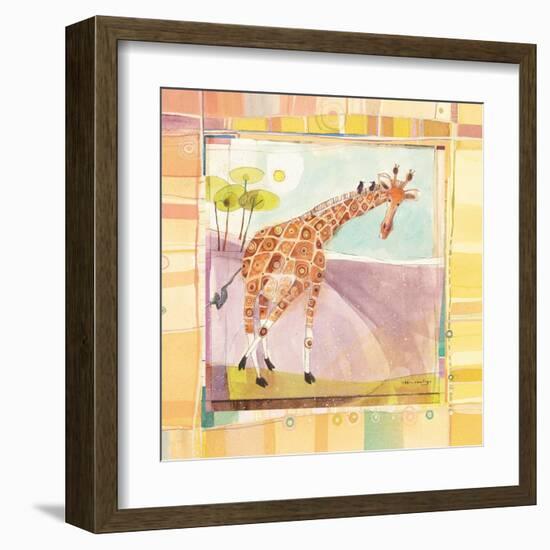 Playful Giraffe-Robbin Rawlings-Framed Art Print