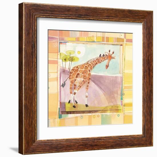 Playful Giraffe-Robbin Rawlings-Framed Art Print