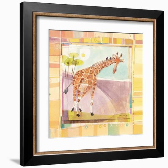 Playful Giraffe-Robbin Rawlings-Framed Art Print