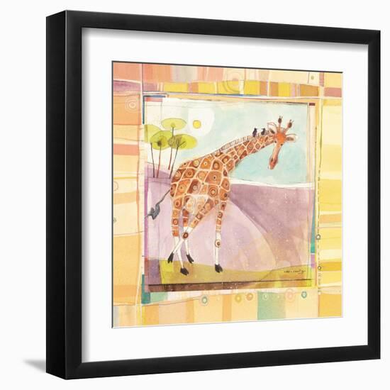 Playful Giraffe-Robbin Rawlings-Framed Art Print