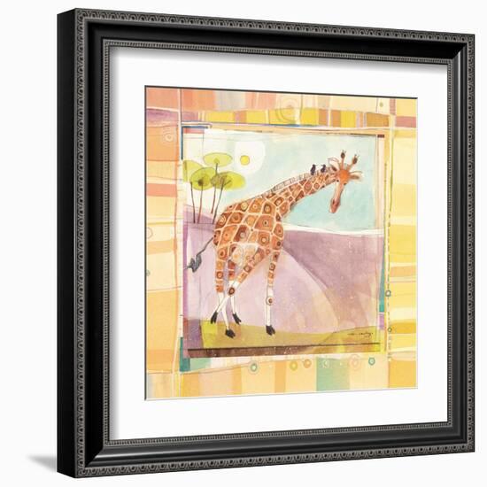 Playful Giraffe-Robbin Rawlings-Framed Art Print