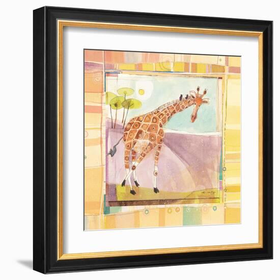 Playful Giraffe-Robbin Rawlings-Framed Art Print