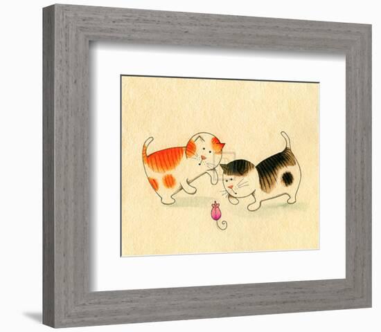 Playful Kittens I-Kate Mawdsley-Framed Art Print