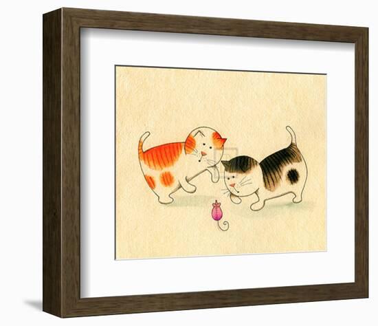 Playful Kittens I-Kate Mawdsley-Framed Art Print