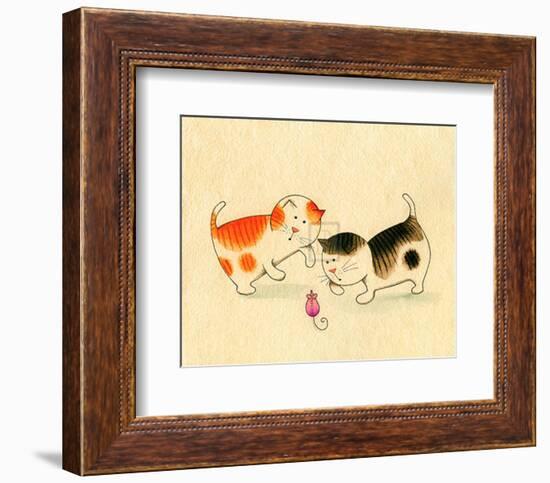 Playful Kittens I-Kate Mawdsley-Framed Art Print