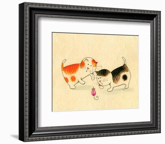 Playful Kittens I-Kate Mawdsley-Framed Art Print