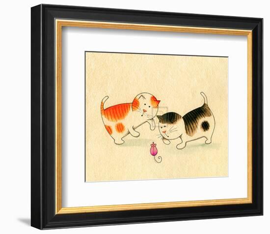 Playful Kittens I-Kate Mawdsley-Framed Art Print