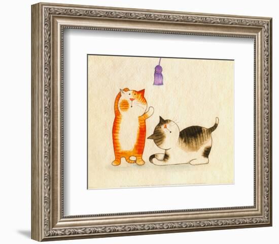 Playful Kittens III-Kate Mawdsley-Framed Art Print