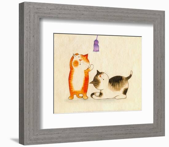 Playful Kittens III-Kate Mawdsley-Framed Art Print