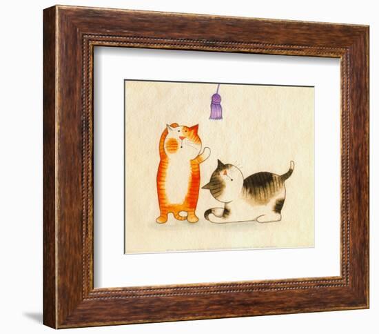 Playful Kittens III-Kate Mawdsley-Framed Art Print