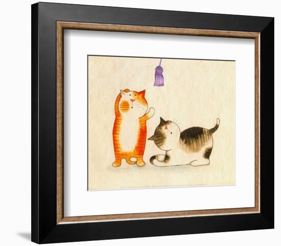 Playful Kittens III-Kate Mawdsley-Framed Art Print