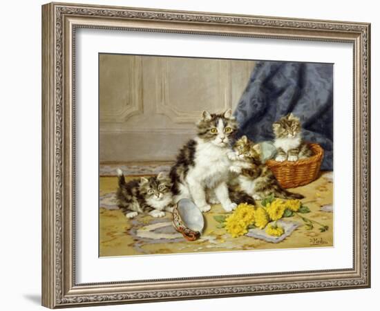 Playful Kittens-Daniel Merlin-Framed Giclee Print