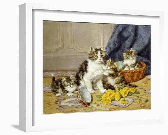 Playful Kittens-Daniel Merlin-Framed Giclee Print