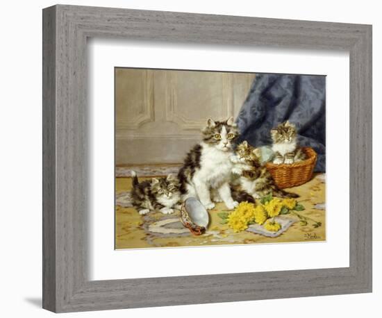 Playful Kittens-Daniel Merlin-Framed Giclee Print