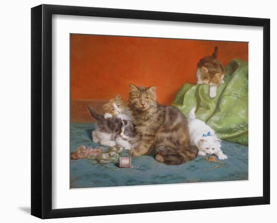 Playful Kittens-Daniel Merlin-Framed Giclee Print