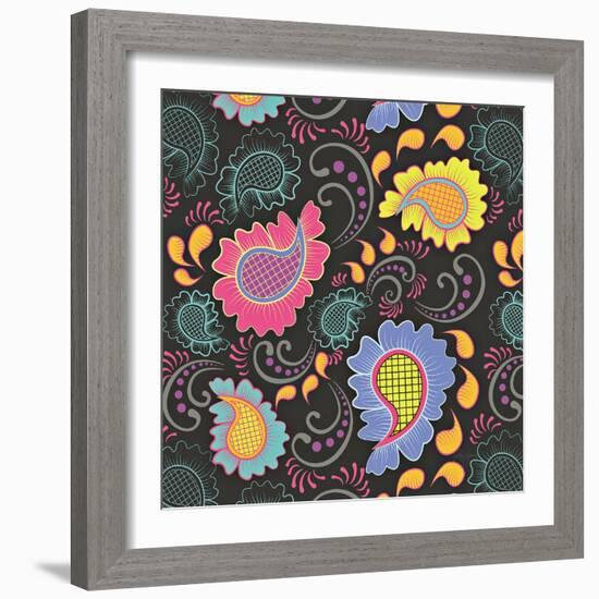 Playful Paisley I-Patty Young-Framed Art Print