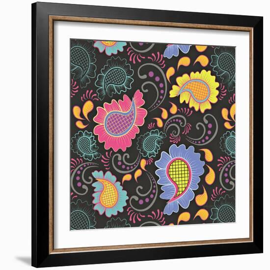 Playful Paisley I-Patty Young-Framed Art Print