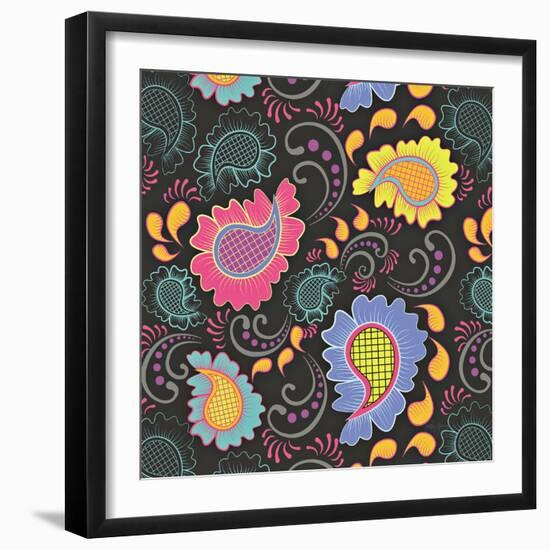 Playful Paisley I-Patty Young-Framed Art Print