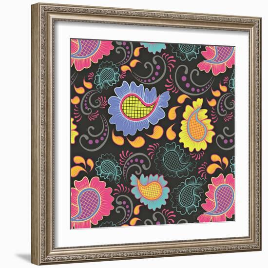 Playful Paisley II-Patty Young-Framed Art Print