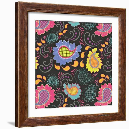 Playful Paisley II-Patty Young-Framed Art Print