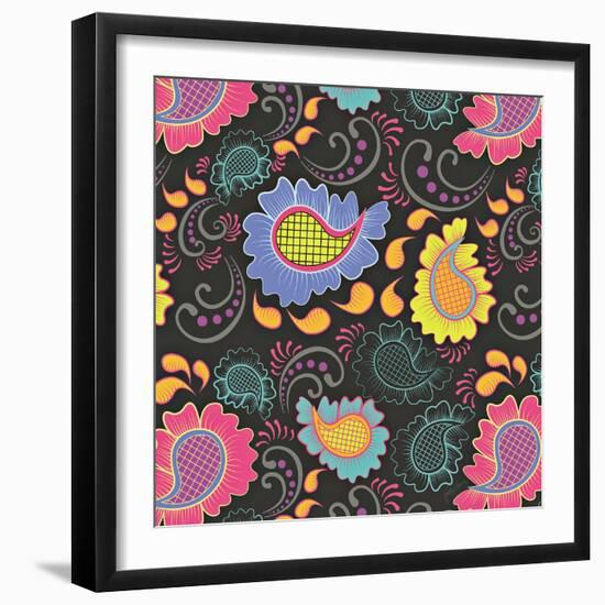 Playful Paisley II-Patty Young-Framed Art Print