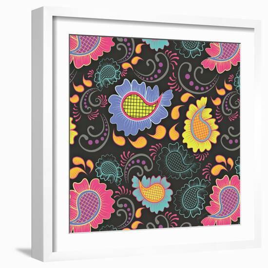 Playful Paisley II-Patty Young-Framed Art Print