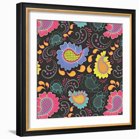 Playful Paisley II-Patty Young-Framed Art Print