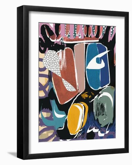 Playful Pebble Abstract-Little Dean-Framed Photographic Print