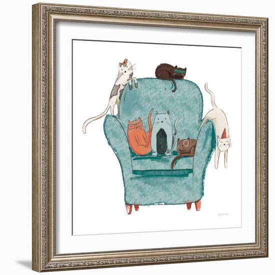 Playful Pets Cats I-Becky Thorns-Framed Art Print