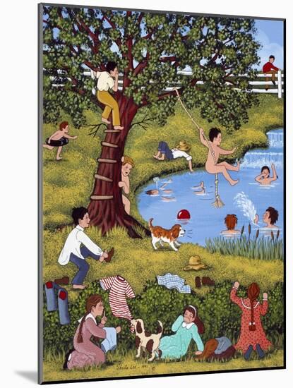Playful Pranks at the Pond-Sheila Lee-Mounted Giclee Print