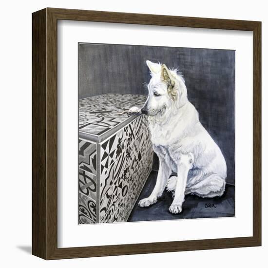 Playful Pup I-Carol Dillon-Framed Art Print