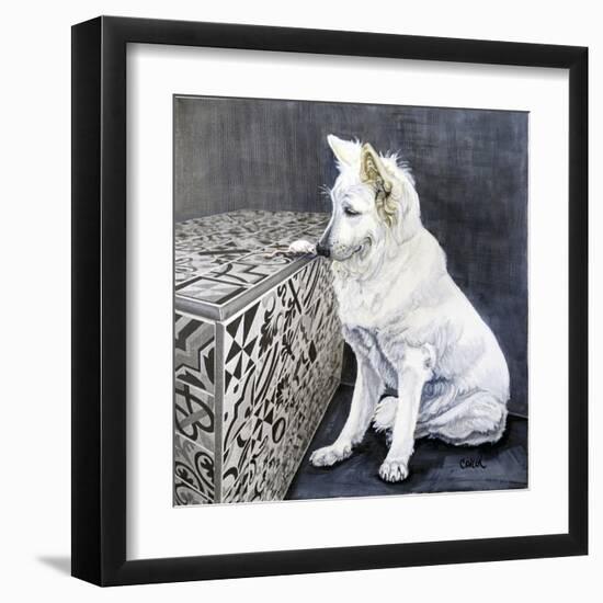 Playful Pup I-Carol Dillon-Framed Art Print