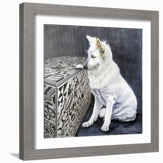 Playful Pup I-Carol Dillon-Framed Art Print
