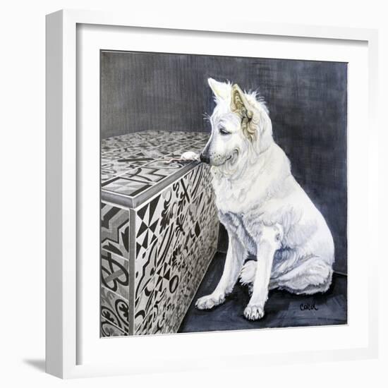 Playful Pup I-Carol Dillon-Framed Art Print