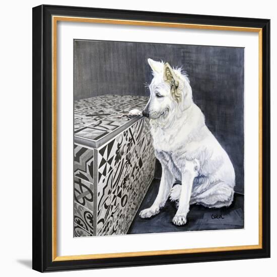 Playful Pup I-Carol Dillon-Framed Art Print