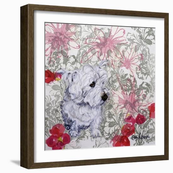 Playful Pup III-Carol Dillon-Framed Art Print