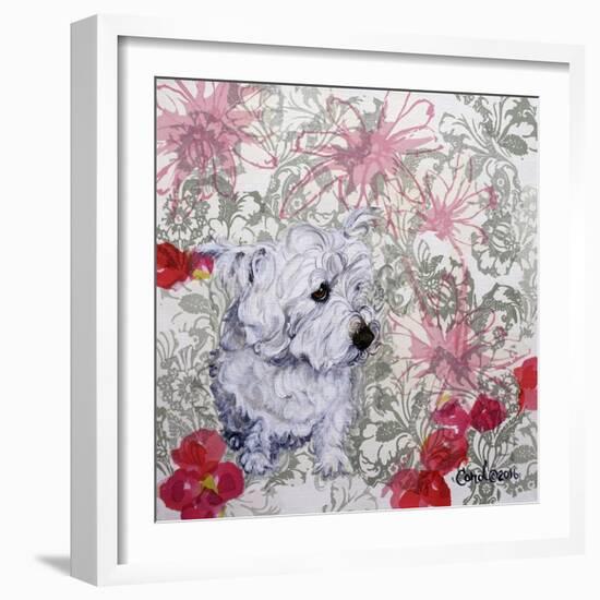 Playful Pup III-Carol Dillon-Framed Art Print