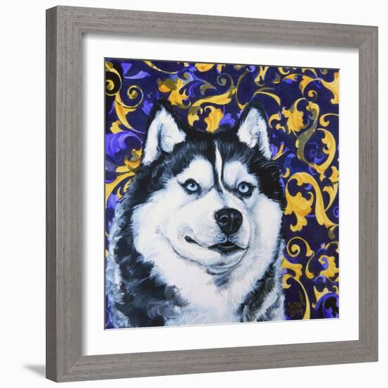 Playful Pup IV-Carol Dillon-Framed Art Print