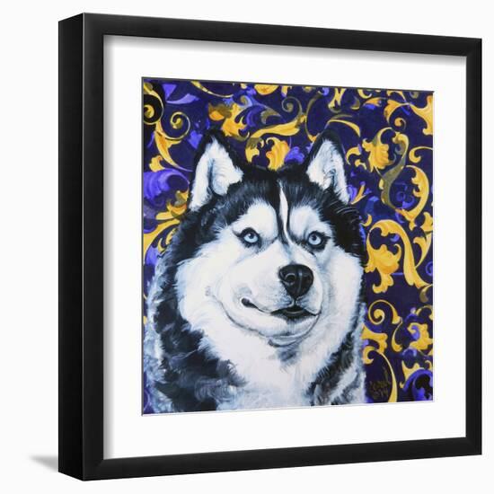 Playful Pup IV-Carol Dillon-Framed Art Print