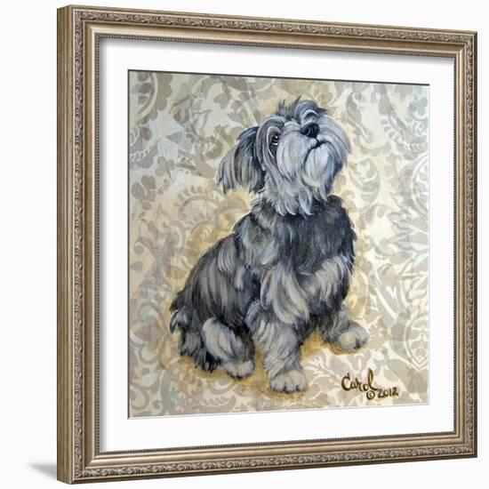 Playful Pup IX-Carol Dillon-Framed Art Print