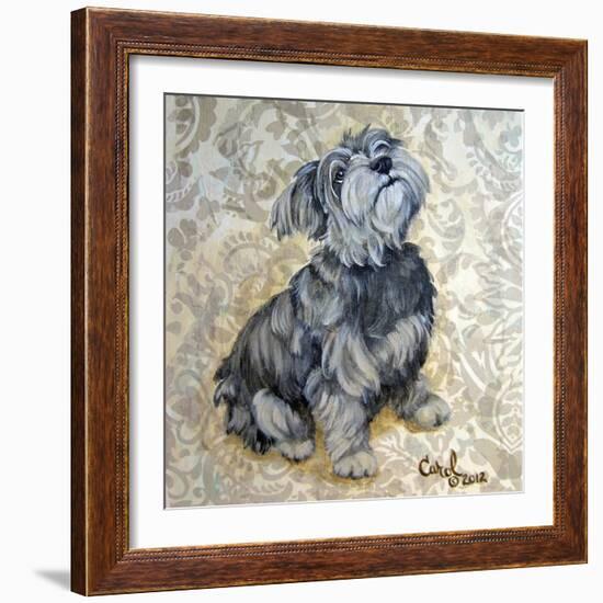 Playful Pup IX-Carol Dillon-Framed Art Print