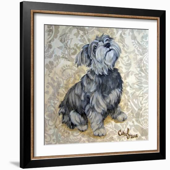 Playful Pup IX-Carol Dillon-Framed Art Print