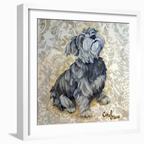 Playful Pup IX-Carol Dillon-Framed Art Print