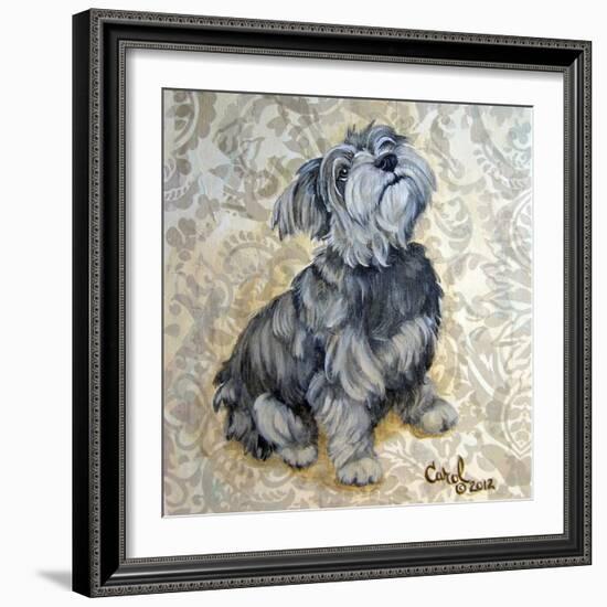 Playful Pup IX-Carol Dillon-Framed Art Print